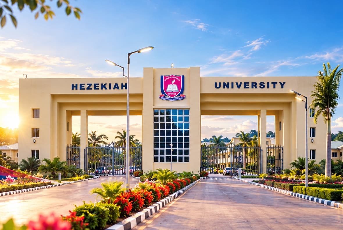 The Hezekiah University entrance gate in Umudi